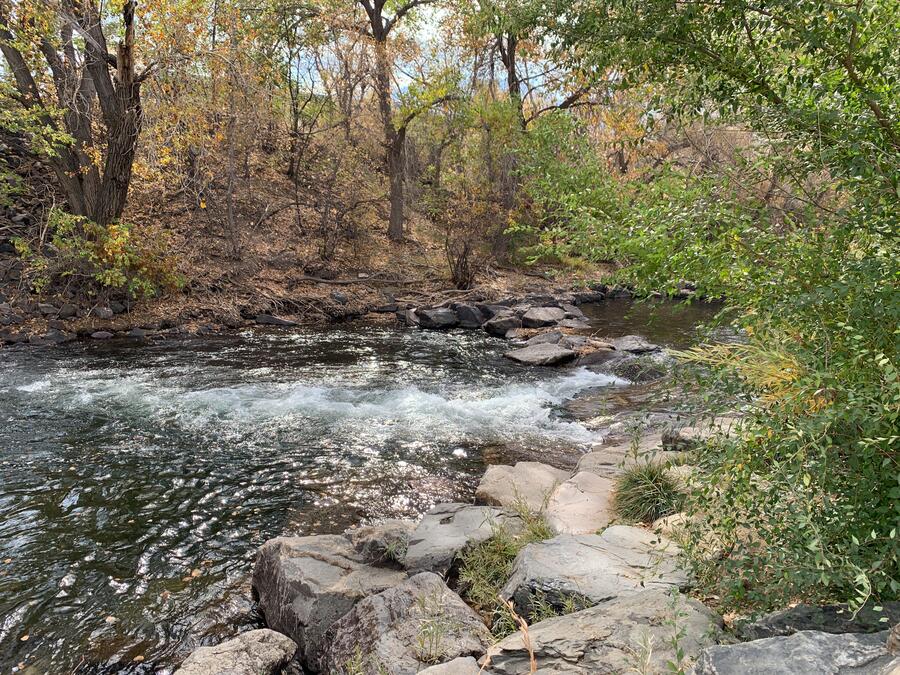 View from clear creeks 澄んだ小川の景色 West Clear Creek is a gorgeous walled-in stream within Verde